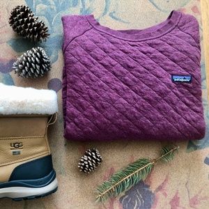 🌈 PATAGONIA Quilt Crew - RARE Wine/Mauve Color